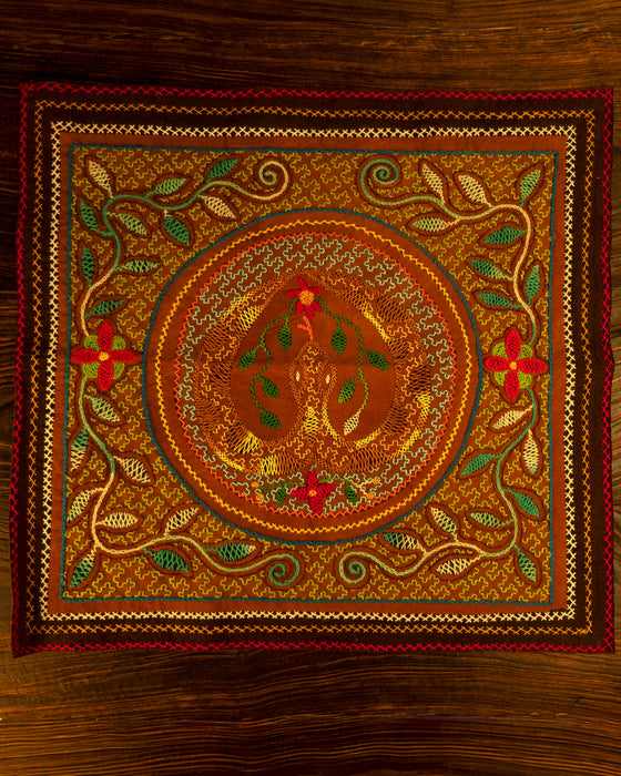 Hand-Embroidered Shipibo Altar Mat 49 cm