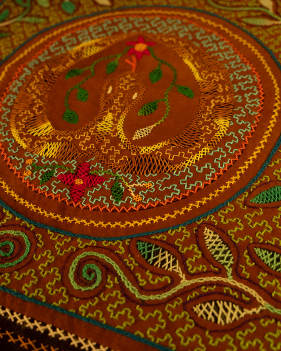Hand-Embroidered Shipibo Altar Mat 49 cm