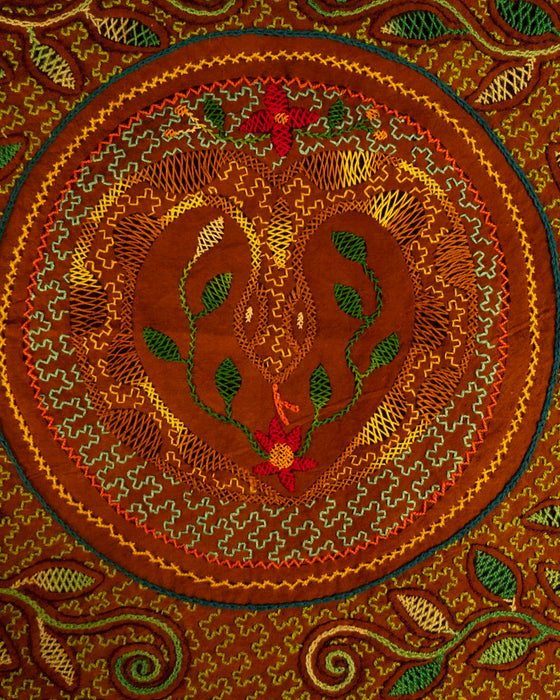 Hand-Embroidered Shipibo Altar Mat 49 cm