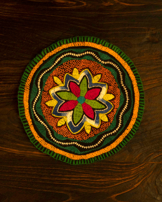 Hand-Embroidered Shipibo Altar Mat 22 cm