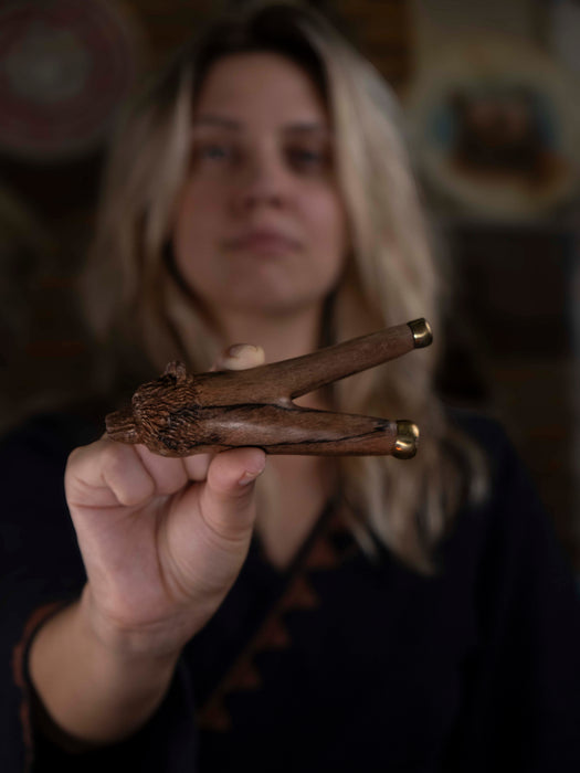 Rosewood Bear ceremonial pipe