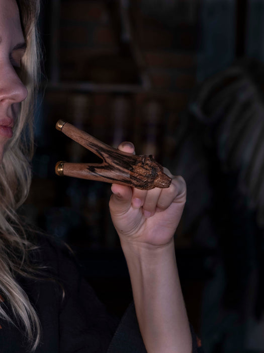 Rosewood Bear ceremonial pipe