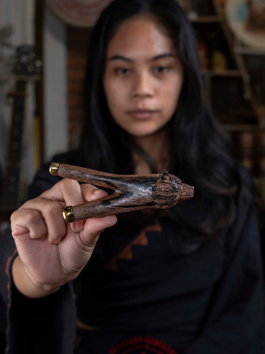 Rosewood Bear ceremonial pipe