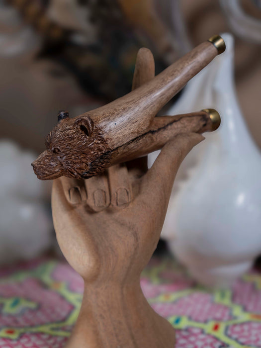 Rosewood Bear ceremonial pipe