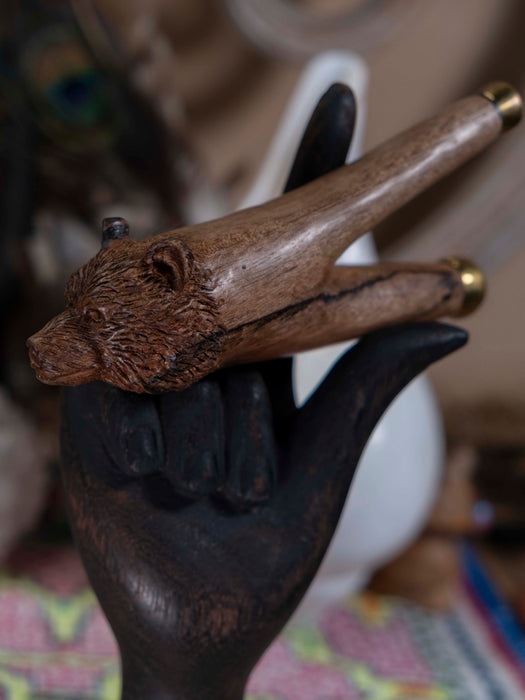 Rosewood Bear ceremonial pipe