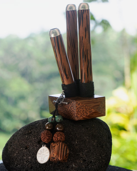 Gemstone Shamanic Ritual Self-Applicator Pipe