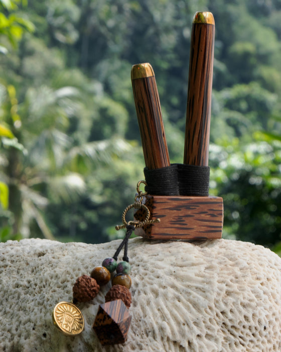 Gemstone Shamanic Ritual Self-Applicator Pipe
