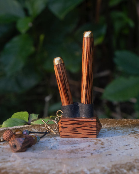 Gemstone Shamanic Ritual Self-Applicator Pipe