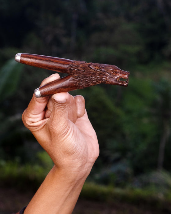 Totem Power Wolf ceremonial pipe