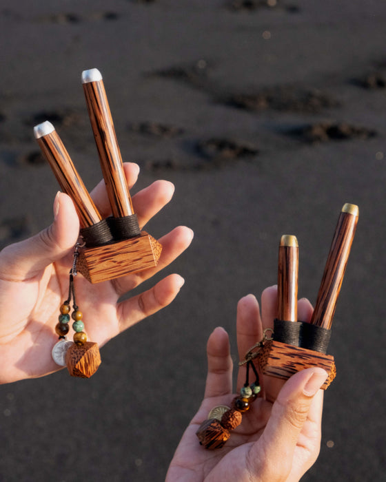 Gemstone Shamanic Ritual Self-Applicator Pipe