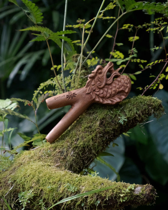 Handcrafted Ethnic Dragon Wooden Pipe