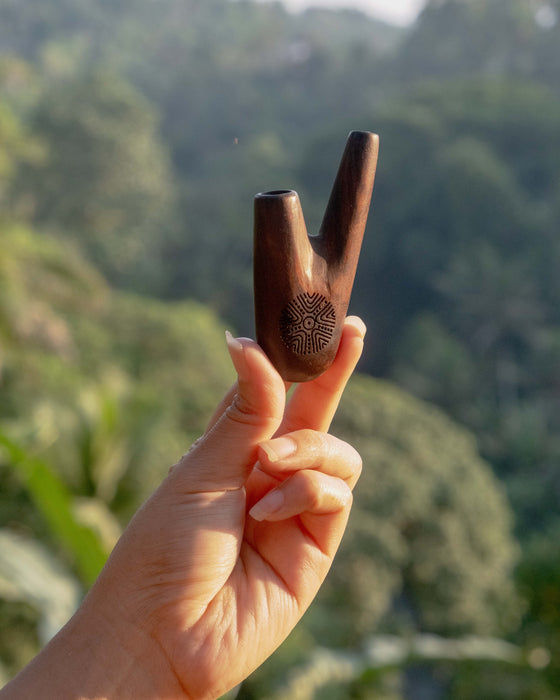 Handcrafted Self-Applicator Pipe for ritual practice