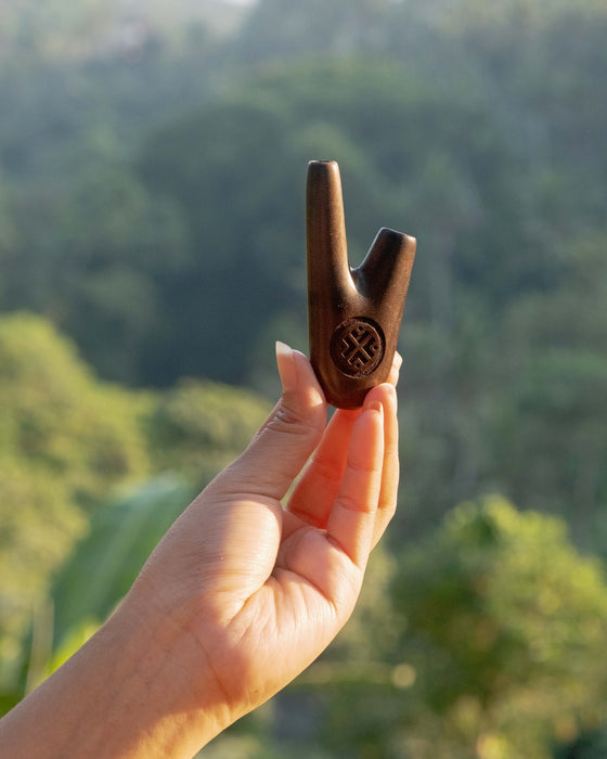 Handcrafted Self-Applicator Pipe for ritual practice
