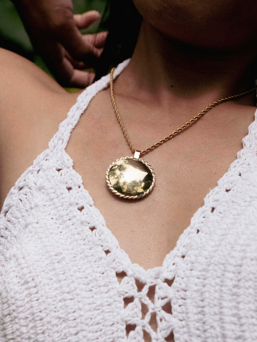 Bronze Shamanic Mirror  • Ritual Protection Talisman