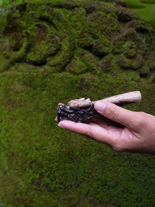 Petrified Wood  Dragon  Self-Applicator Pipe