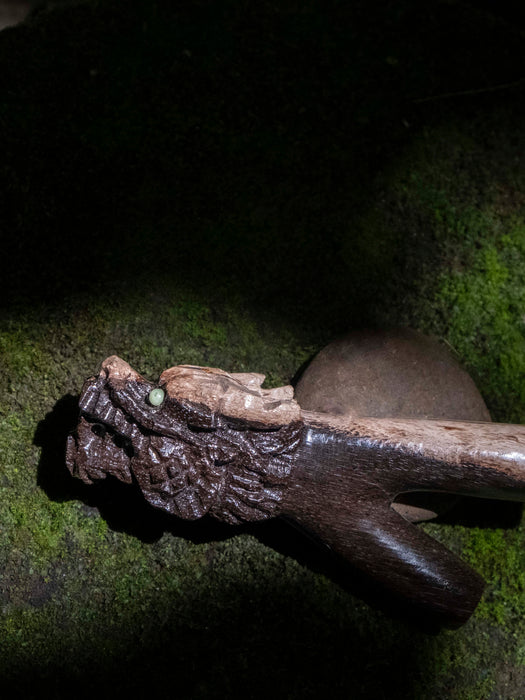 Petrified Wood  Dragon  Self-Applicator Pipe