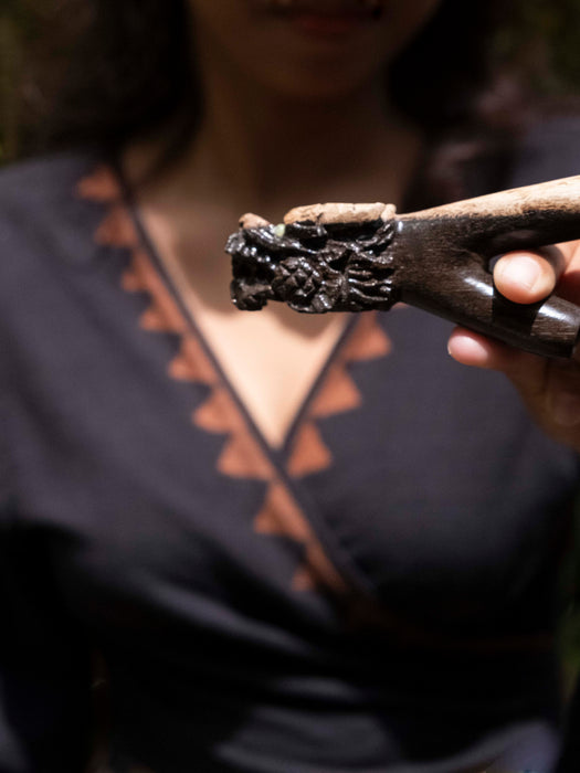 Petrified Wood  Dragon  Self-Applicator Pipe