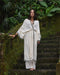 Long Cotton Boho Kimono Cardigan, lightweight and stylish, perfect for creating a summer outfit.