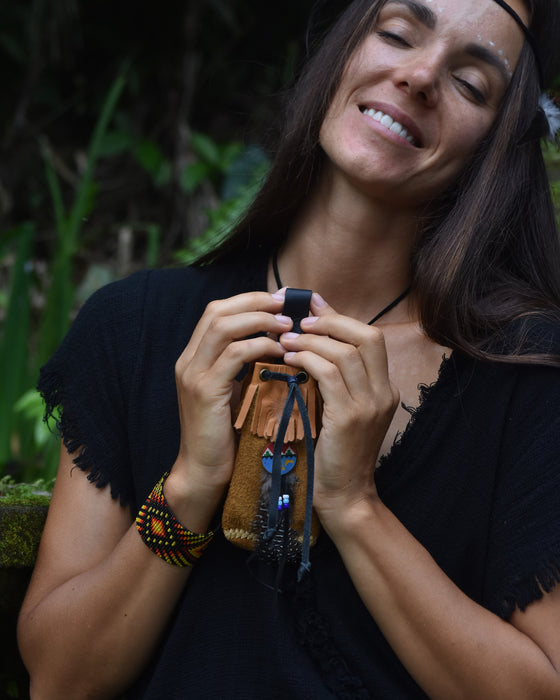Leather Shamanic Bag