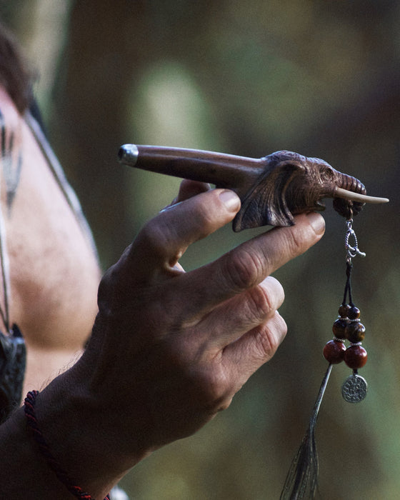 Elephant Totem Rosewood Self-Applicator Pipe