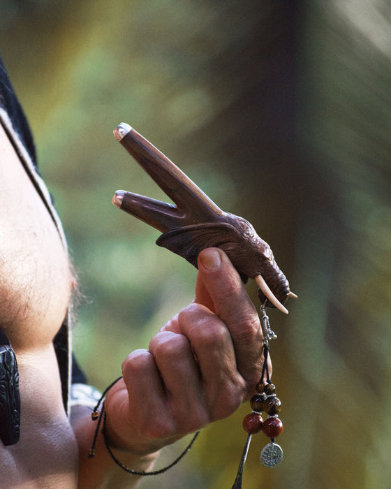 Elephant Totem Rosewood Self-Applicator Pipe