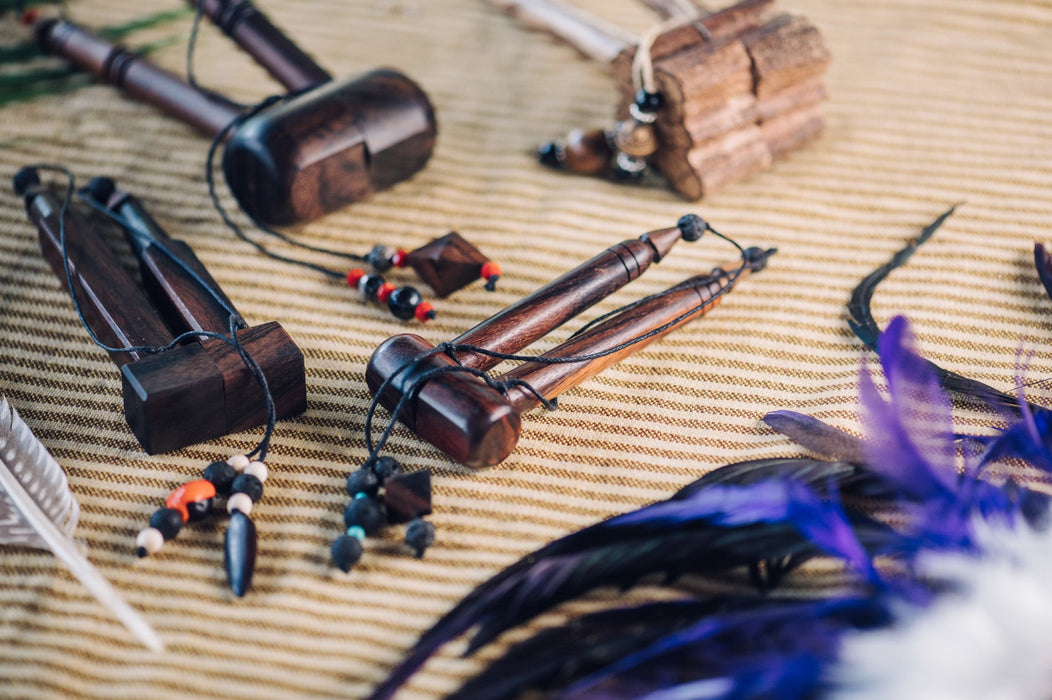 Mini Handcrafted Wooden Pipe for Sacred Practice