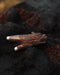 Kuripi Dragon Totem and Silver Caps .Hand Carved Rosewood . Unique Spiritual Tool