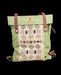 Artisanal ethnic style backpack crafted from natural canvas, featuring distinctive embroidery for the bohemian spirit, ideal for daily ventures and festivals