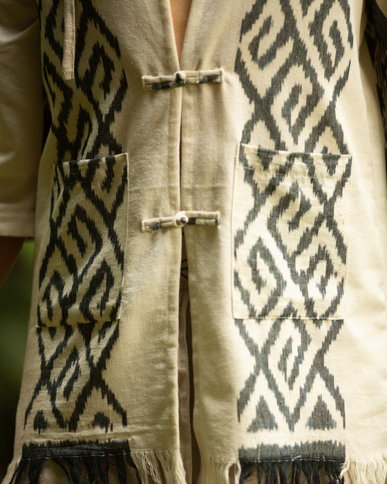 Ethnic Poncho with hood
