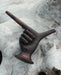 Ergonomic design of the Hand-Shaped Tepi 3D made from rosewood, enhancing usability during spiritual practices.