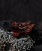 Handcrafted wood smoking pipe featuring a detailed dragon, a true masterpiece for any smoker.