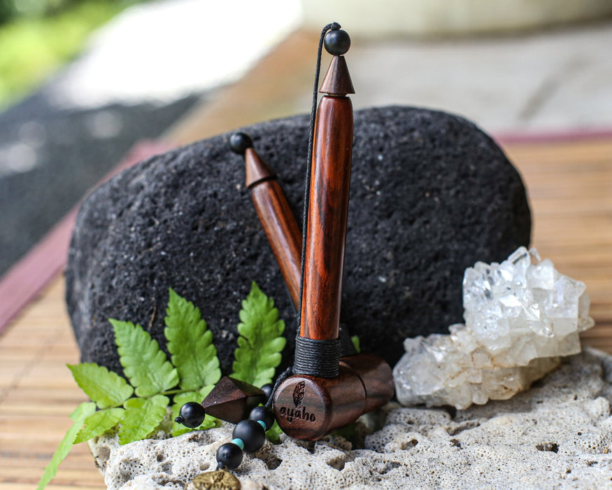 Mini Handcrafted Wooden Pipe for Sacred Practice