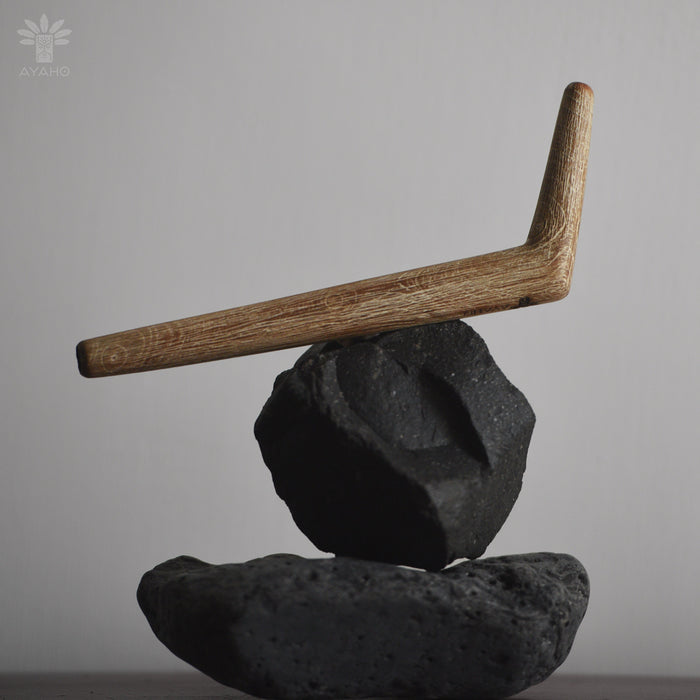 Teak wood Self-Applicator Pipe Set for Ritual Practice