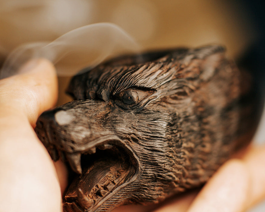 Ceremonial smoking pipe «Wolf»