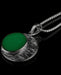 Striking ye ming zhu pendant encapsulated in intricate silver, a magic item believed to grant protection and fortune, perfect for anniversaries or spiritual milestones