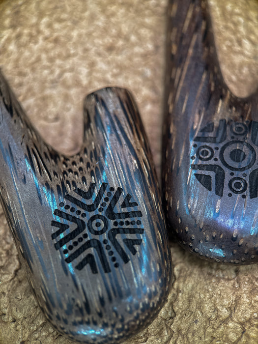 Palmwood Self-Applicator Pipe for Ceremonies