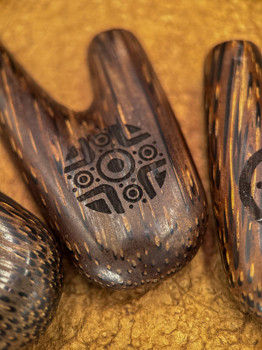 Palmwood Self-Applicator Pipe for Ceremonies