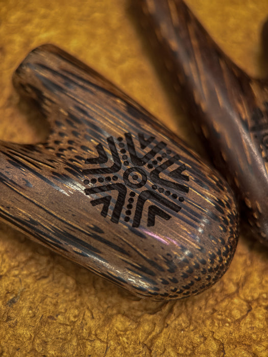 Palmwood Self-Applicator Pipe for Ceremonies