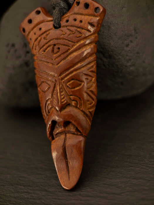 "Protector Spirit" Wooden Amulet