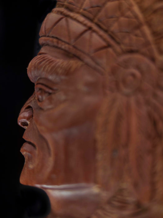 Indian Face Half Amulet – Handcrafted Spiritual Talisman