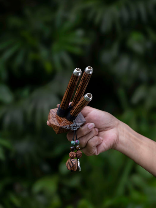 Dual Self-Applicator Pipe in rosewood