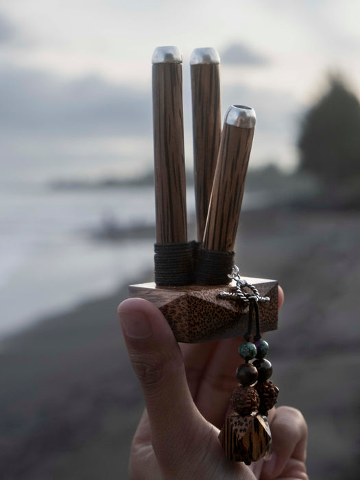 Dual Self-Applicator Pipe in rosewood