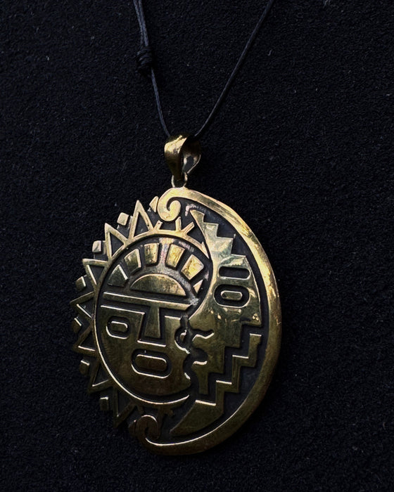 Sun and Moon Amulet Coin for Balance and Harmony