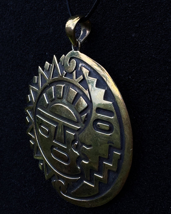 Sun and Moon Amulet Coin for Balance and Harmony