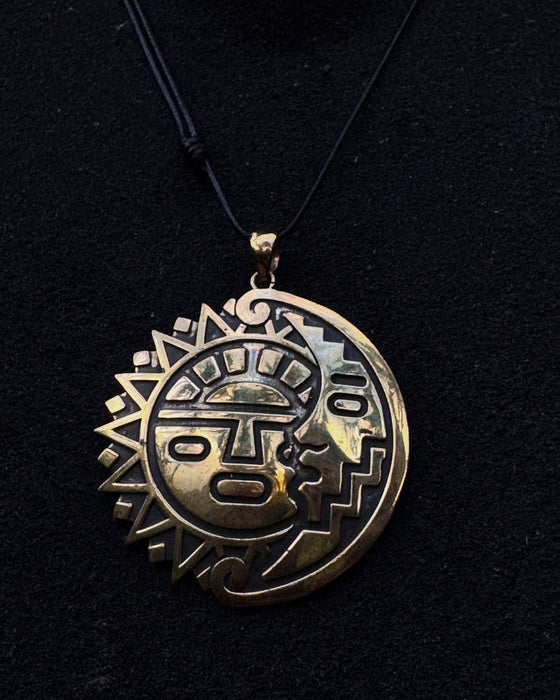 Sun and Moon Amulet Coin for Balance and Harmony