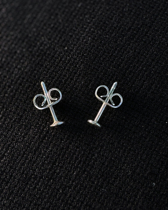 Minimalist Flat Stud Earrings