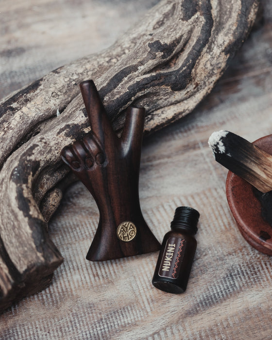 Handcrafted Rosewood Shamanic Ethnic Pipe