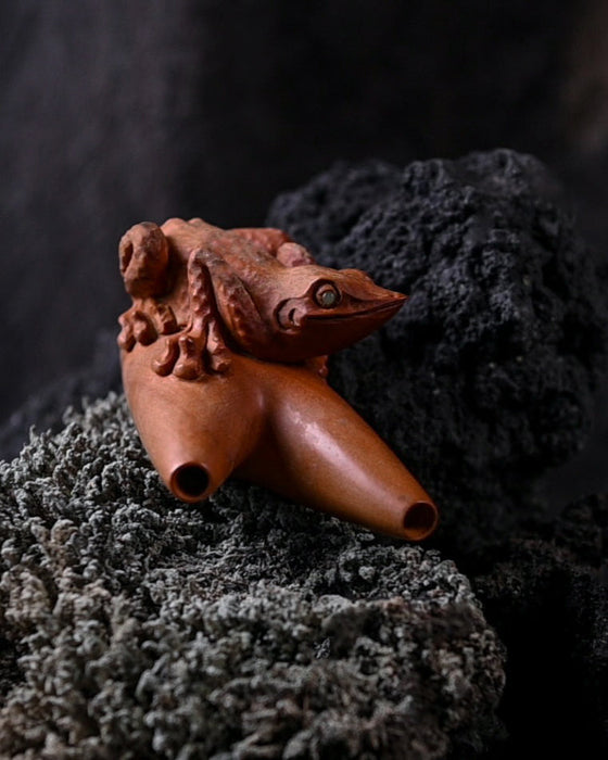 Frog Totem Handmade Wooden Breathing Tool