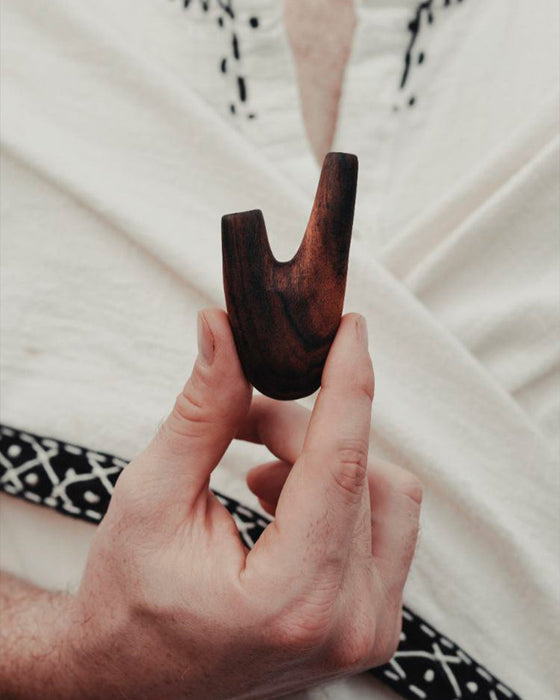 Handcrafted Self-Applicator Pipe for ritual practice