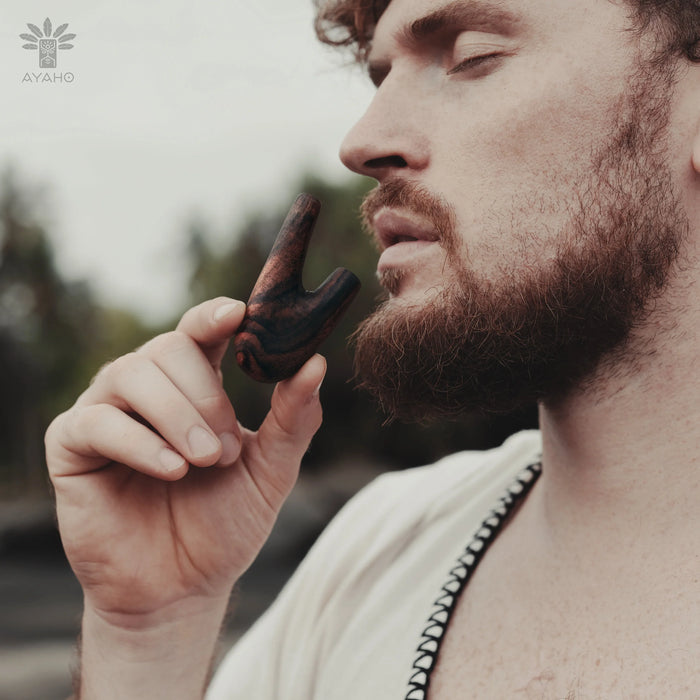 Handcrafted Self-Applicator Pipe for ritual practice